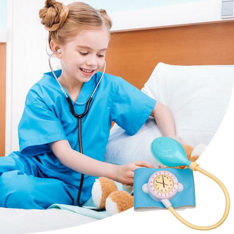 أطفال السماعة الأطفال محاكاة ضغط الدم لعبة الطبيب ألعاب تعلم الطبية للأطفال لعب دور الطبيب لعبة التعليم