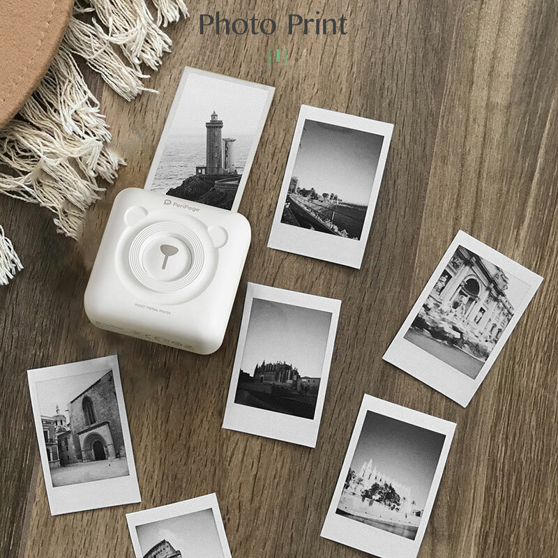 3 لفات ورقة الحرارية لصيقة علامة ملصق ورقة ورق طباعة الصور ورقة ملونة لطابعة PeriPage PAPERANG Phomemo بوولي صور