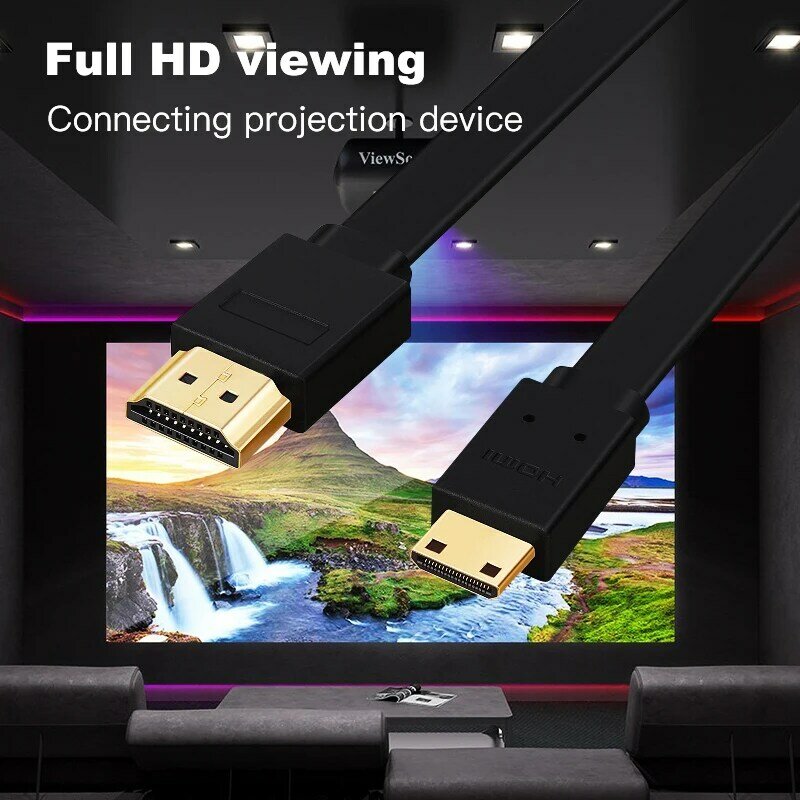 شقة عالية السرعة البسيطة HDMI-متوافق كابل 1m 1.5m 2m 3m 5m 4K 3D 1080P ل شاشة كاميرا العارض دفتر التلفزيون