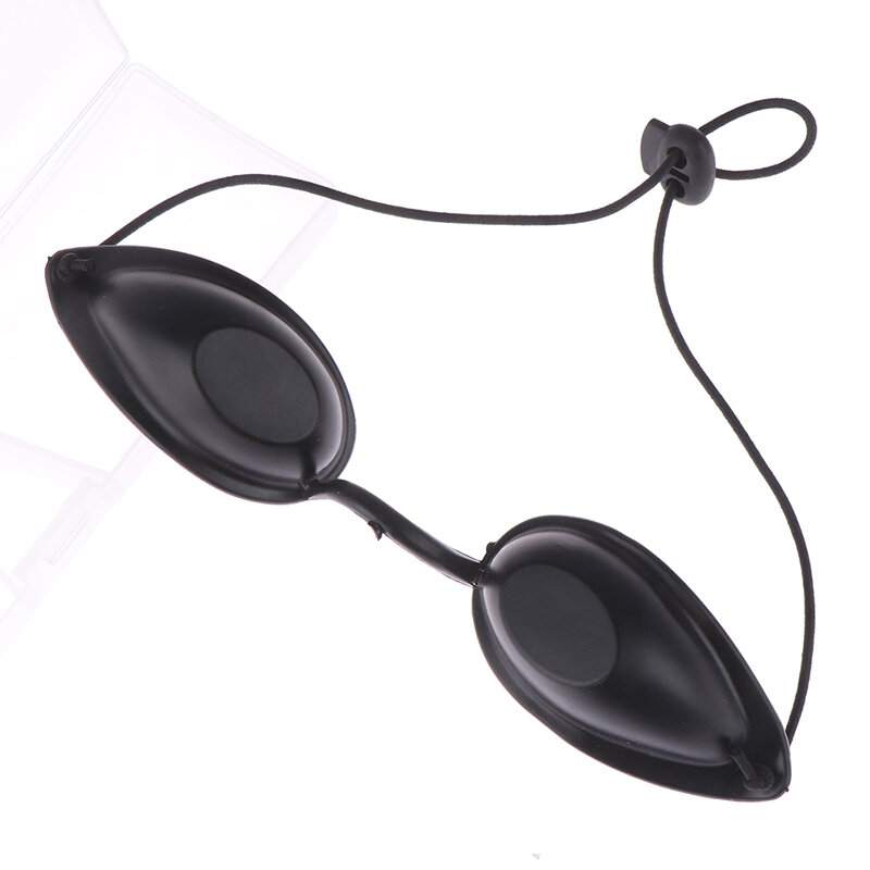 1 قطعة لينة حمامات الشمس نظارات دباغة نظارات الشاطئ قابل للتعديل UV الجلد دباغة العين حماية UV درع نظارات أسود
