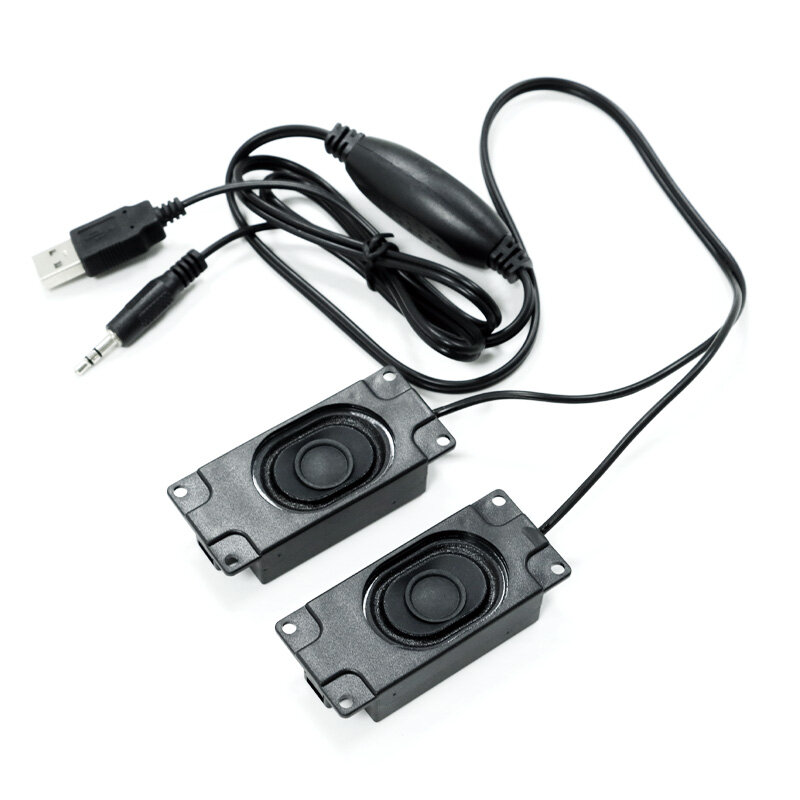 1 قطعة 2 مكبرات الصوت التوت بي USB محرك الحرة المتكلم الصوت عالية الحجم مكبر للصوت التوصيل والتشغيل USB الطاقة