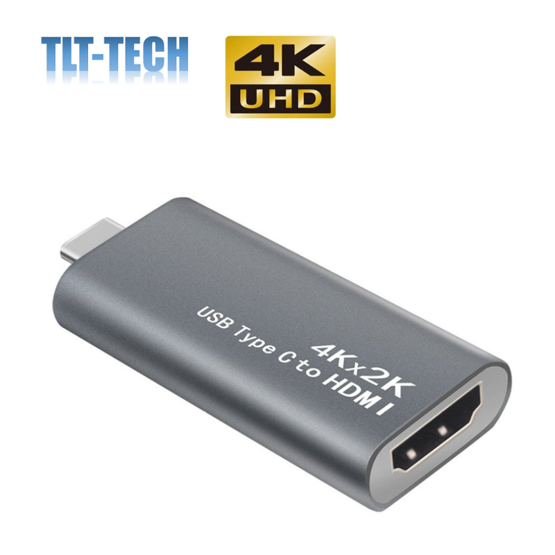 محول 4K USB C إلى HDMI ، متوافق مع MacBook Pro 2018/2017 ، MacBook Air 2018 ، DellXPS 13/15 ، Samsung Galaxy S10/S9