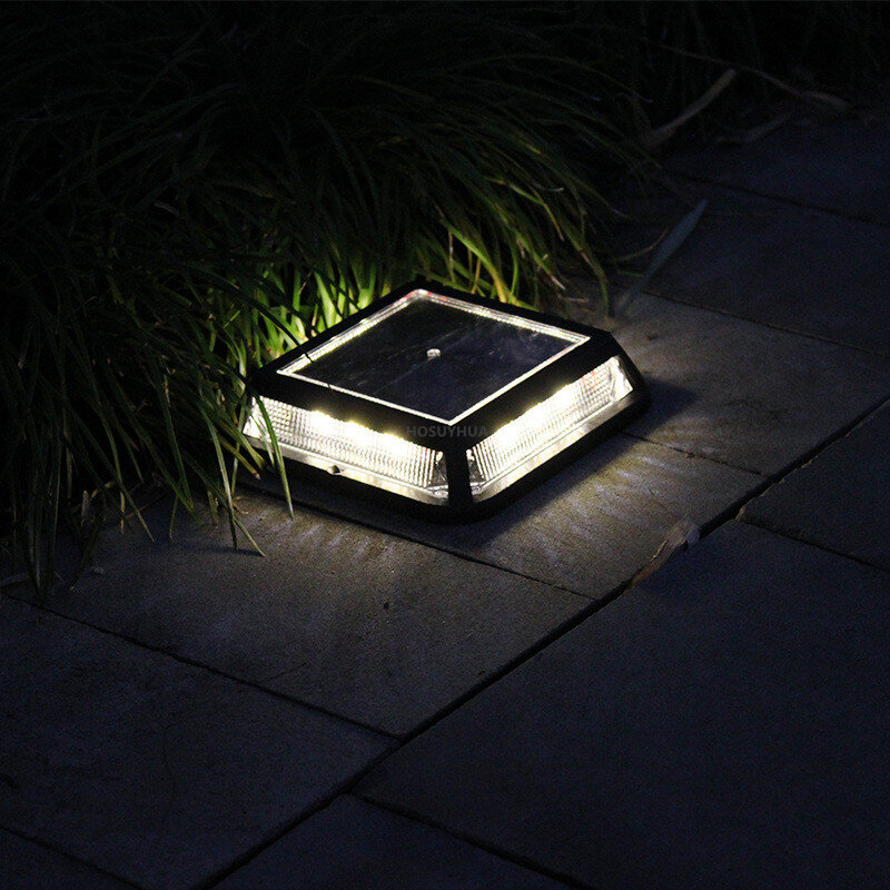 2 حزمة LED الشمسية ساحة حديقة ساحة أضواء المناظر الطبيعية المنزل في الهواء الطلق مقاوم للماء الدرج خطوات مصباح ديكور ضوء الشارع الصغيرة.