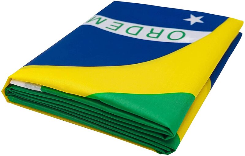 البرازيل العلم الوطني 90x150 سنتيمتر معلقة البوليستر الطباعة الرقمية البرازيل البرازيلي راية العلم للاحتفال