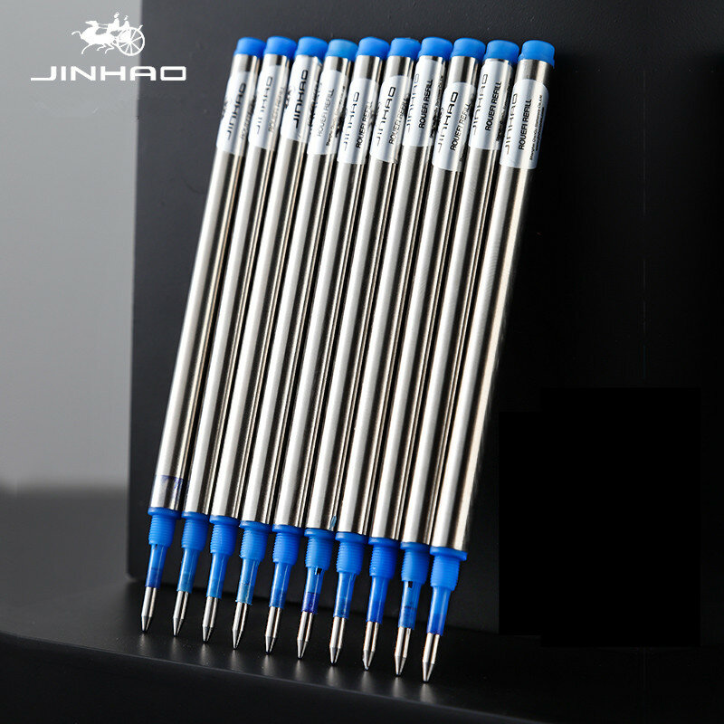 JINHAO جودة متفوقة قلم الغيارات الأسود و الأزرق الحبر 0.5-0.7 مللي متر المنقار مكتب واللوازم المدرسية الأسطوانة القلم الغيارات