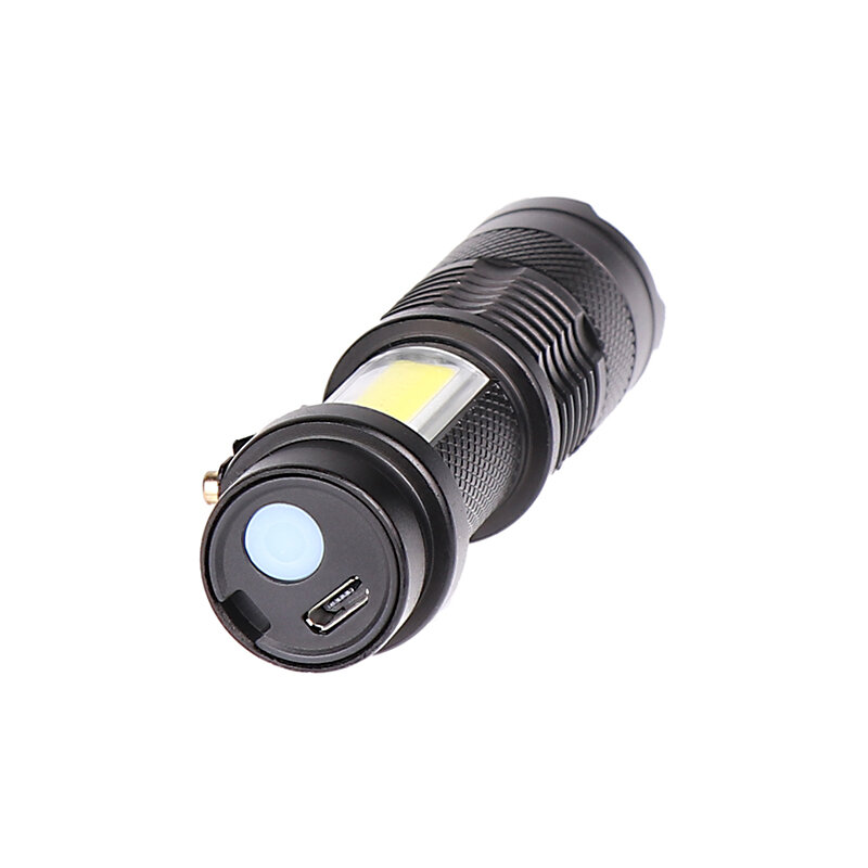 أحدث تصميم XP-G Q5 بنيت في بطارية USB شحن مصباح يدوي COB LED زوومابلي مقاوم للماء التكتيكية الشعلة مصباح LED لمبات Litwod