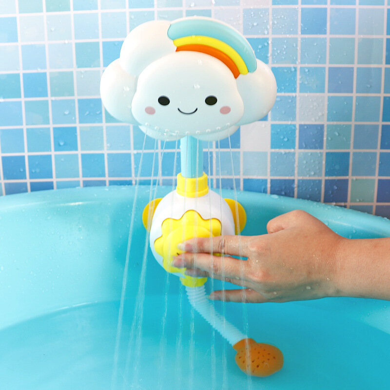 حمام الطفل اللعب سحابة حوض الاستحمام الاستحمام ينبثق المصاصون للطي صنبور الأطفال حمام اللعب لطيف رذاذ دش الاطفال هدية