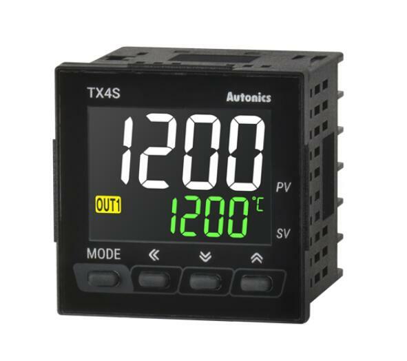 TX4S-14R التحكم في درجة الحرارة ، 1/16 الدين ، شاشة الكريستال السائل 4 أرقام ، التحكم بيد ، إخراج التتابع ، 1 إنذار الإخراج ، 100-240 فاك 50/60Hz