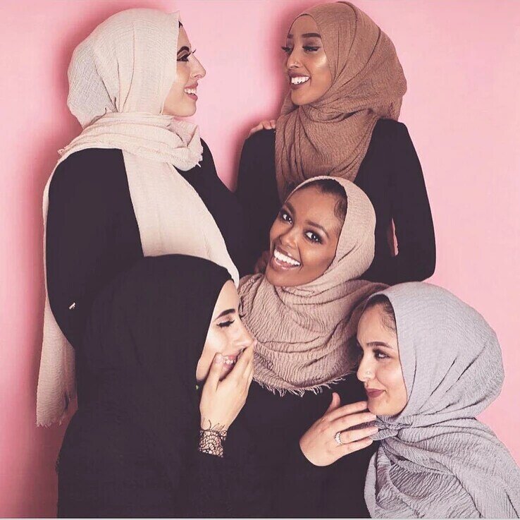 لينة القطن الأوشحة الرأس للنساء ، عادي وشاح الرأس ، شالات ، طويل الحجاب يلتف ، الحجاب ، عالية الجودة ، الدافئة أحادية اللون عقال ، الشتاء