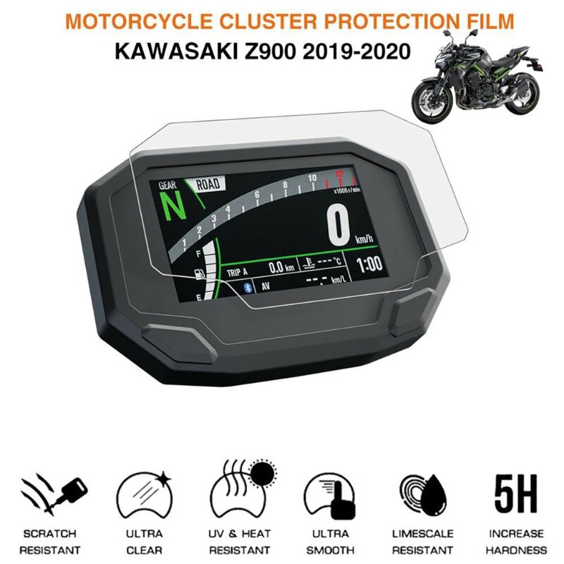 واقي شاشة للدراجة النارية بتصميم عنصري من الخدوش لهاتف Kawasaki 2020 Ninja650 Z650 Z900