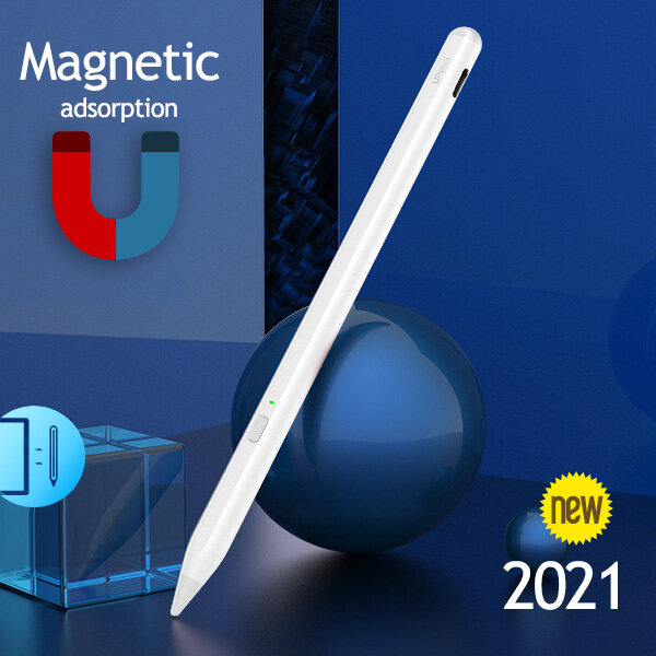 Uogic قلم ستايلس لباد 2021 المغناطيسي ، قابلة للشحن النخيل رفض لباد برو 11 "/12.9" باد 6th/7th/8th 10.2 10.5 باد الهواء