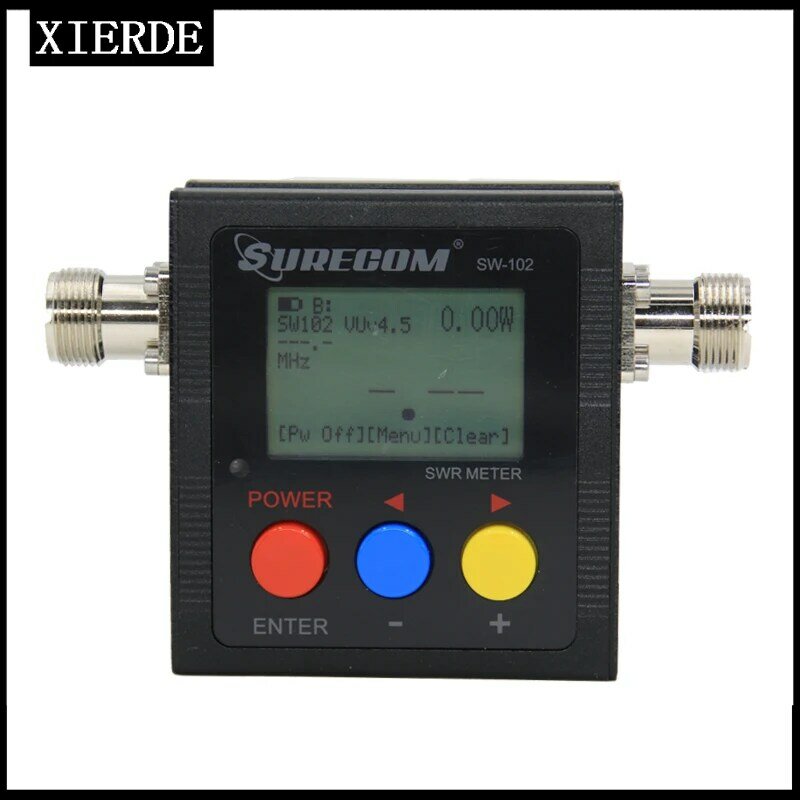 جهاز قياس SURECOM ، جهاز قياس VHF UHF رقمي ، جهاز قياس SWR لراديو ثنائي الاتجاه ، واجهة من النوع M ، من وإلى MHz ، SW102 ، جديد