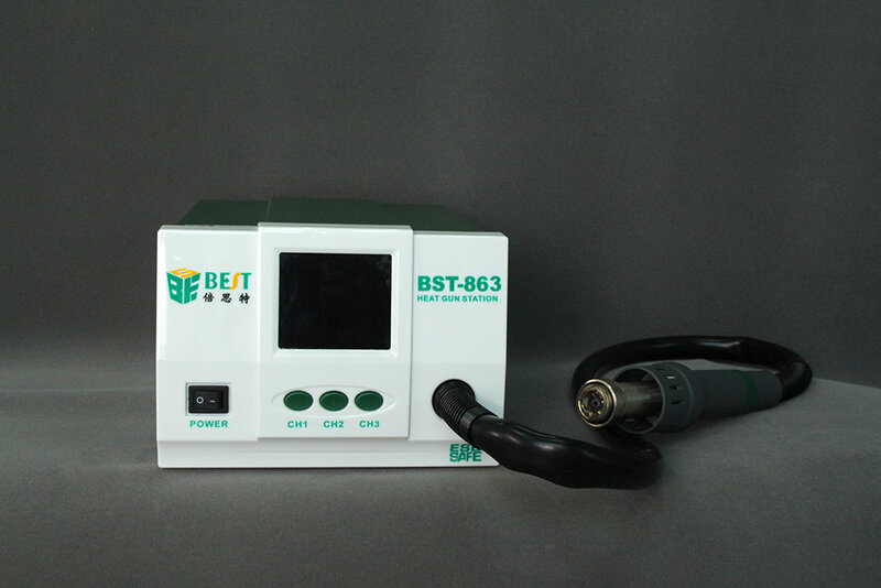 مسدس هواء ساخن محطة ديسولديرينغ مكافحة ساكنة محطة لحام BST-863 شاشة ديجيتال LCD تعمل باللمس ترموستات درجة حرارة ثابتة