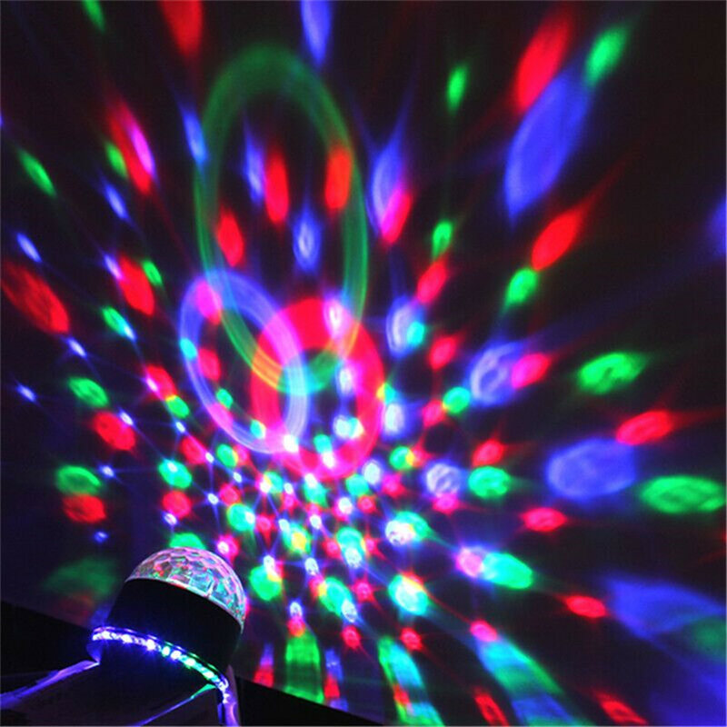 مصغرة RGB 5 واط كريستال ماجيك الكرة Led مصباح منصة الصوت المنشط السيارات DJ KTV ديسكو الليزر المرحلة تأثير ضوء حفلة عيد الميلاد أضواء