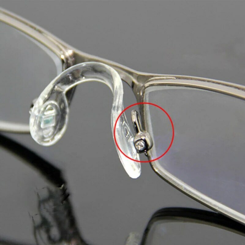 10 قطعة المضادة للانزلاق إدراج وسادة الأنف U شكل سيليكون ملتصقة نظارات لينة منصات الأنف للنظارات