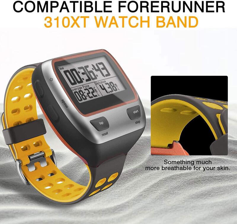 حزام الساعات ل Forerunner 310XT الملونة الرياضة سيليكون استبدال حزام ساعة اليد ل Forerunner 310XT معصمه