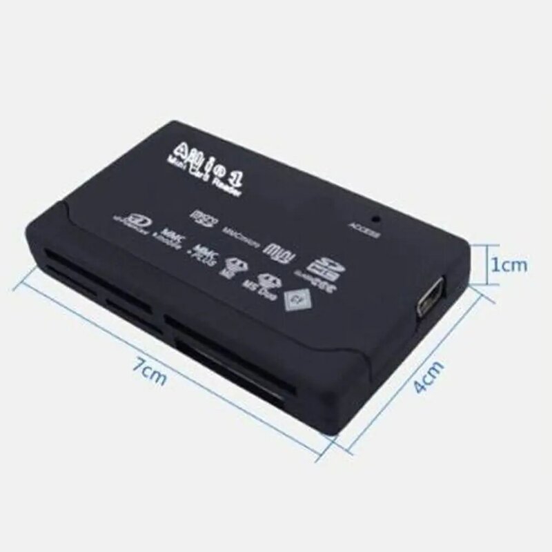 الكل في واحد قارئ بطاقات USB 2.0 قارئ البطاقات SD داعم محول تف سف سد مصغرة سد SDHC مك مس XD