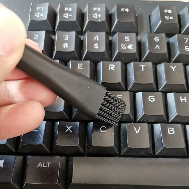 6 في 1 لوحة مفاتيح سوداء تنظيف مجموعة فرش فرشاة الغبار الكمبيوتر الصغيرة الأنظف مكافحة ساكنة لأجهزة الكمبيوتر المحمول USB أداة التنظيف المنزلية