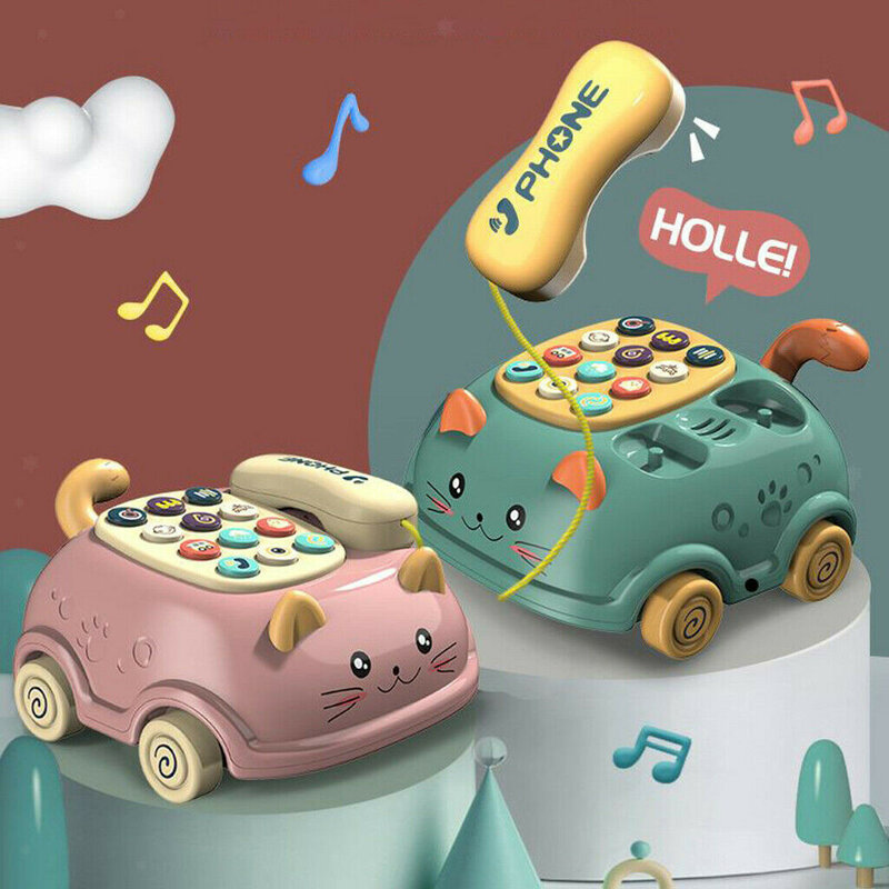الهاتف لعبة الأطفال التعليم المبكر آلة طفل يحتذى الهاتف الموسيقية لعب للأطفال الأطفال هدايا الغناء ألعاب تعلم أطقم