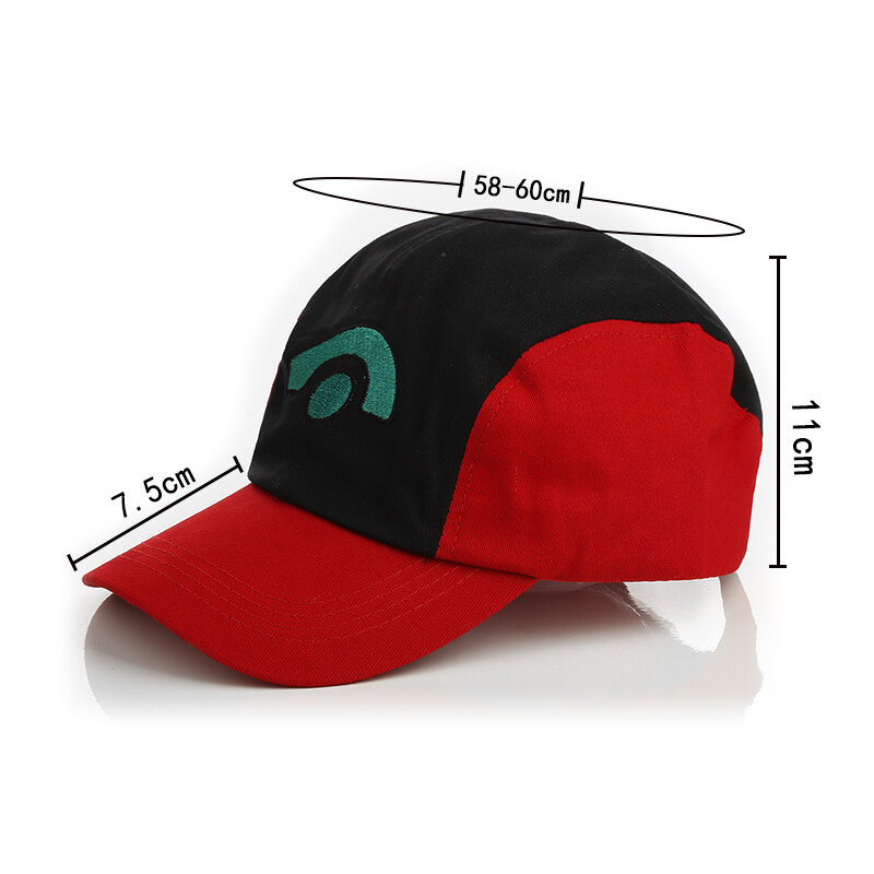 البوكيمون الرماد كاتشوم قبعة الشمس أنيمي الرقم بلغت ذروتها قبعات الكرتون شبكة القبعات تأثيري Pokeball قبعة بيسبول قابل للتعديل قبعة للأطفال