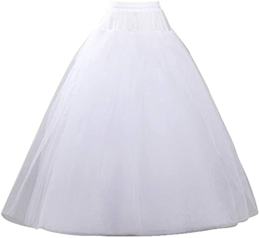ألف خط ثوب نسائي كرينولين تنورة زلات 3 طبقات طول الكلمة الكرة ثوب تنورة لفستان الزفاف