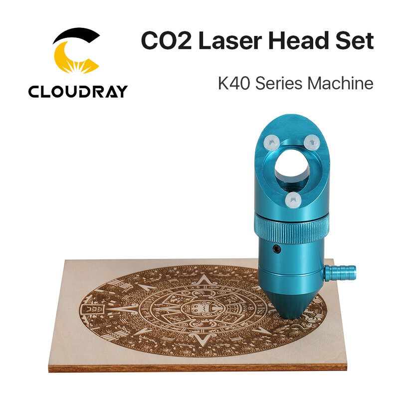 Cloudray CO2 ليزر رئيس ل K40 سلسلة النقش بالليزر آلة Cutiing عدسة ضياء 15/18 مللي متر البعد البؤري 50.8 مللي متر مرآة 20 مللي متر