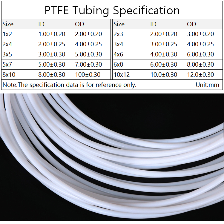 ID 6 مللي متر x 8 مللي متر OD PTFE أنبوب T إفلون معزول جامدة الشعرية F4 الأنابيب عالية منخفضة مقاومة للحرارة نقل خرطوم 3KV الملونة