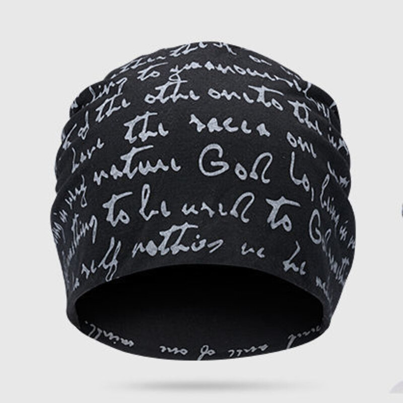 قبعة رجالي هيب هوب سكولي بينيس مطبوعة بحروف قماشية بغطاء رأس خريفي رقيق ملابس خروج نسائية من القطن لفصل الشتاء ملتف للرأس
