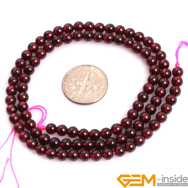 AAA الصف الحجر الطبيعي الظلام الأحمر العقيق الخرز المستديرة لصنع المجوهرات ستراند 15 "سوار ذاتي الصنع قلادة Jewely فضفاض الخرز