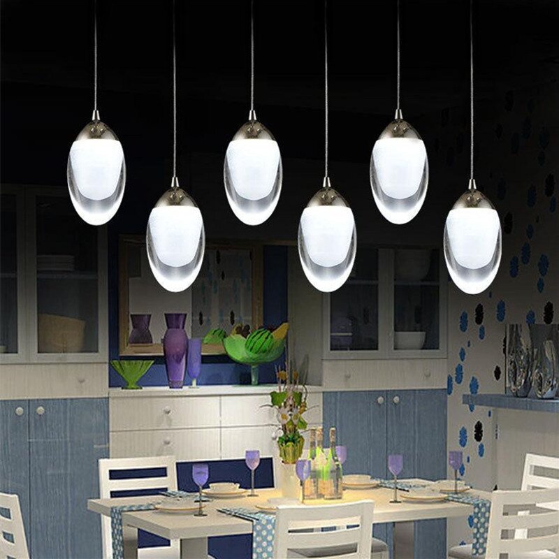 BDBQBL-مصباح معلق أكريليك LED ، تصميم حديث ، سحر ، إضاءة داخلية ، مثالي للدور العلوي أو غرفة الطعام أو البار.