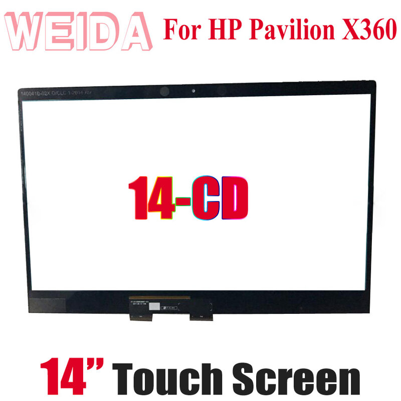 شاشة تعمل باللمس 14 بوصة ل HP بافيليون X360 14-CD 14CD 14 CD سلسلة شاشة تعمل باللمس محول الأرقام لوحة زجاجية تعمل باللمس استبدال أجزاء