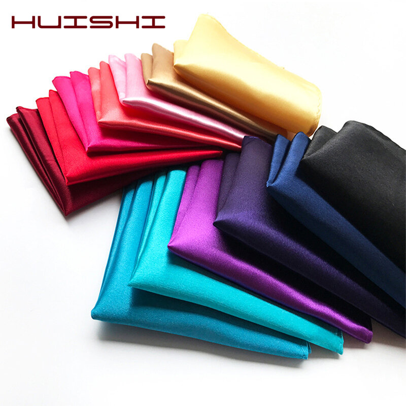 HUISHI-منديل جيب لرفقاء العريس ، 38 لونًا عاديًا ، عصري ، عتيق ، عالي الجودة ، للرجال ، مربع الجيب