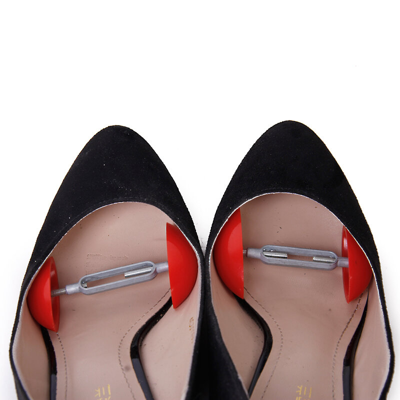 1 زوج من البسيطة حذاء شجرة نقالة المشكل عرض موسعات قابل للتعديل ل رجل إمرأة أحذية المتوسع دعم حامل الأحمر حزمة من 2