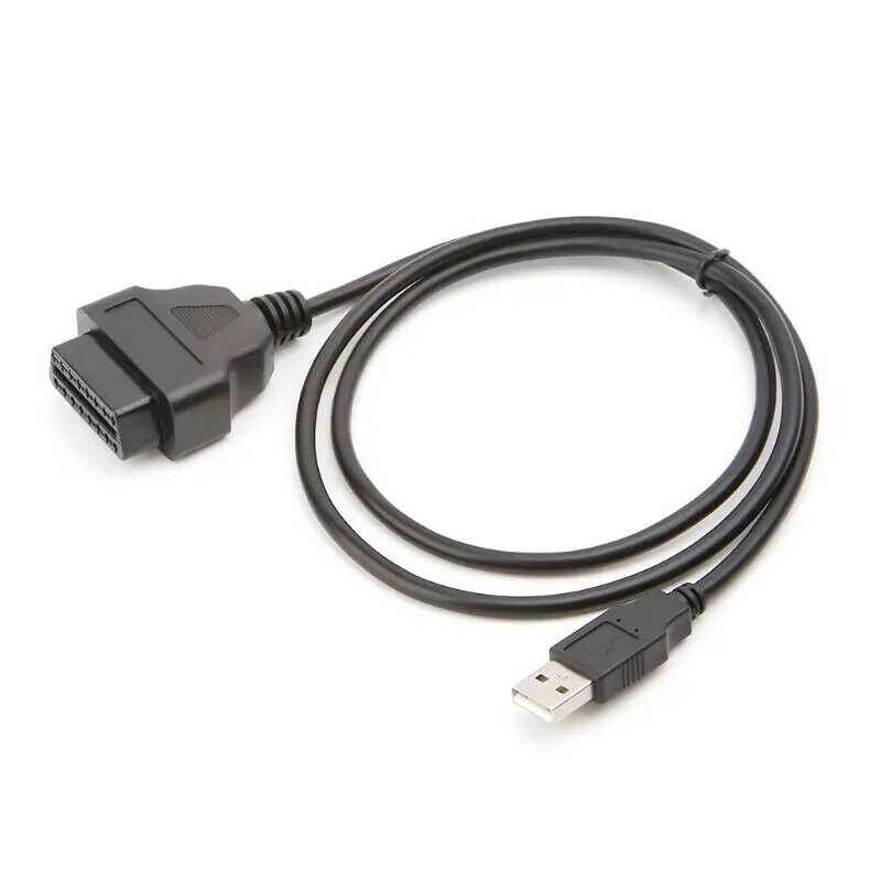محول كابل السيارة 16Pin OBD2 إلى USB ، أداة تشخيص السيارة ، مهايئ القابس ، 2019