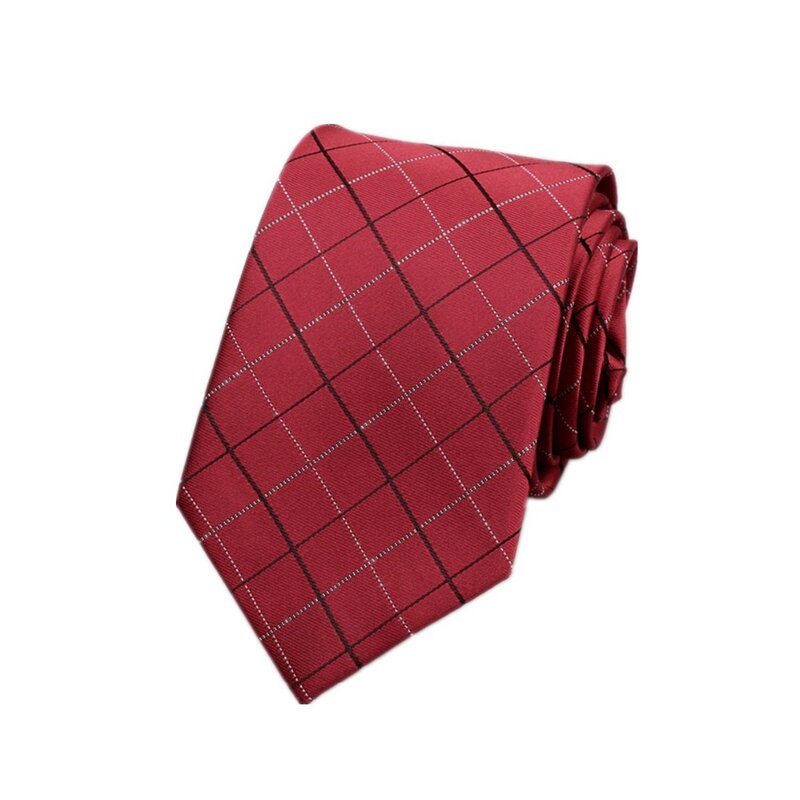 HOOYI-ربطة عنق للرجال ، ربطات عنق عصرية مع خطوط مربعة ، للأعمال