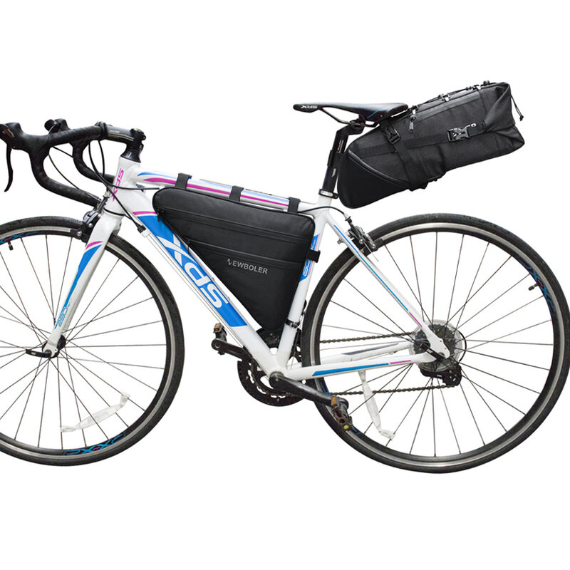 2021 NEWBOLER دراجة كبيرة مثلث حقيبة الدراجة الإطار الأمامي أنبوب حقيبة مقاوم للماء الدراجات حقيبة السلة Ebike أداة حقيبة الملحقات XL