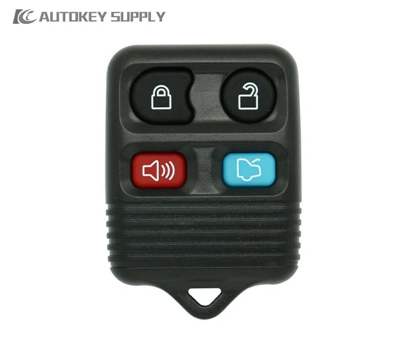 لفورد 4 أزرار مفتاح بعيد فوب شل أسود AutokeySupply AKFDS216