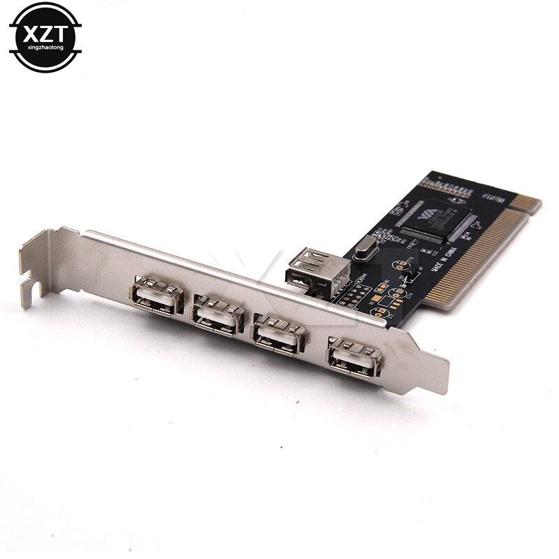 أحدث وصول USB 2.0 4 ميناء 480Mbps عالية السرعة عبر HUB PCI بطاقة وحدة التحكم محول بطاقات PCI