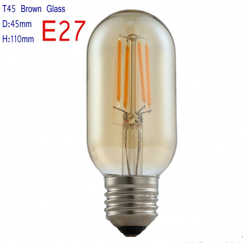 خمر LED لمبة اديسون ضوء ST64 A60 A19 G80 G95 G125 مصباح على شكل كرة الذهب تينت E27 2 واط 4 واط 6 واط 8 واط أضواء سوبر الدافئة عكس الضوء