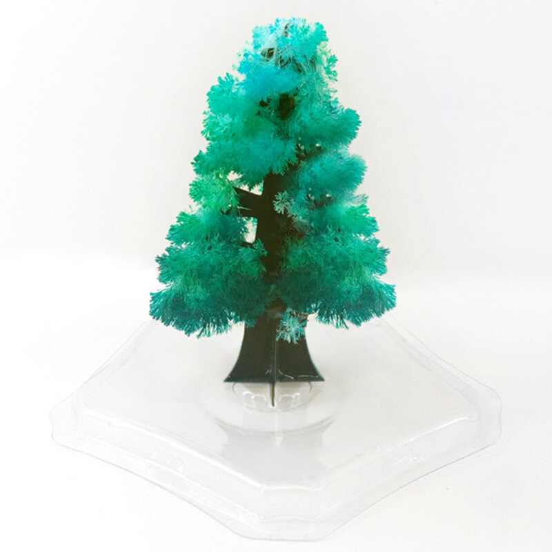 2019 100 مللي متر H الأخضر ماجيك تنمو ورقة شجرة السحرية تنمو بلورات أشجار عيد الميلاد Regalos Magicos العلوم الاطفال لعب للأطفال