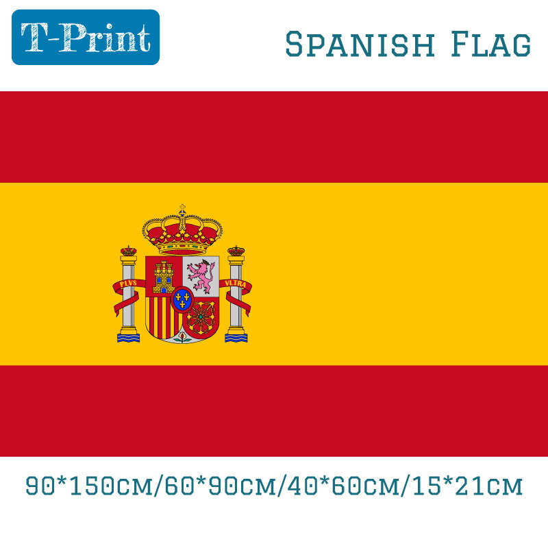 90*150 سنتيمتر 60*90 سنتيمتر 40*60 سنتيمتر 15*21 سنتيمتر الإسبانية العلم البوليستر اسبانيا العلم الوطني راية