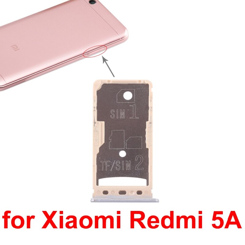 جديد ل شاومي Redmi 5 \ Redmi 5A 2 سيم بطاقة صينية/مايكرو SD بطاقة صينية إصلاح أجزاء
