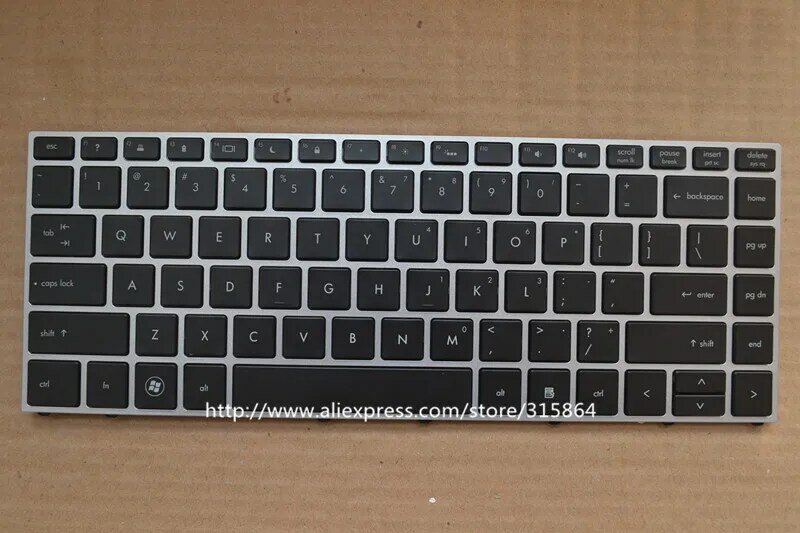 لوحة مفاتيح جديدة بإضاءة خلفية أمريكية لأجهزة الكمبيوتر المحمول Hp ProBook 5330 5330m ، إنجليزي