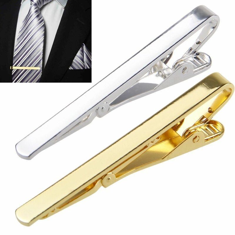الرجال المعادن الفضة الذهب بسيط ربطة العنق مشبك رابطة عنق المشبك كليب المشبك دبوس الرجال الفولاذ المقاوم للصدأ للأعمال Ma ربطة العنق التعادل المشابك الموضة