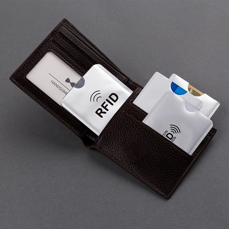 5 قطعة مكافحة تتفاعل حامل بطاقة الائتمان البنك Id حافظة للبطاقات غطاء حامل الهوية حامي حافظة بطاقات الأعمال المحمولة حامل بطاقة