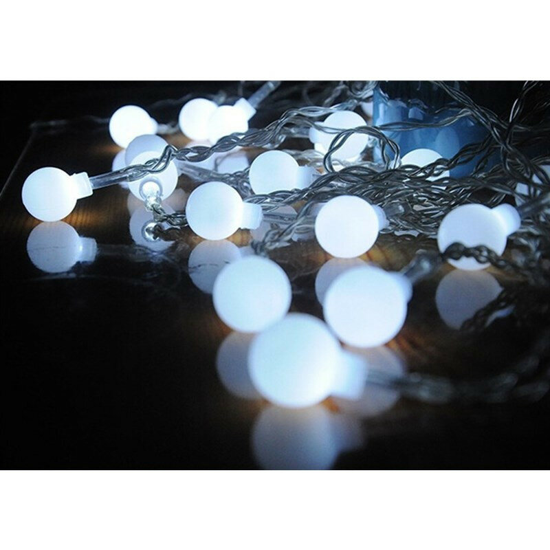 أضواء سلسلة LED مع الاتحاد الأوروبي التوصيل ، 40LED الكرة ، عطلة الديكور مصباح ، مهرجان وأضواء عيد الميلاد ، الإضاءة في الهواء الطلق ، التيار المتناوب 220 فولت ، 5 متر