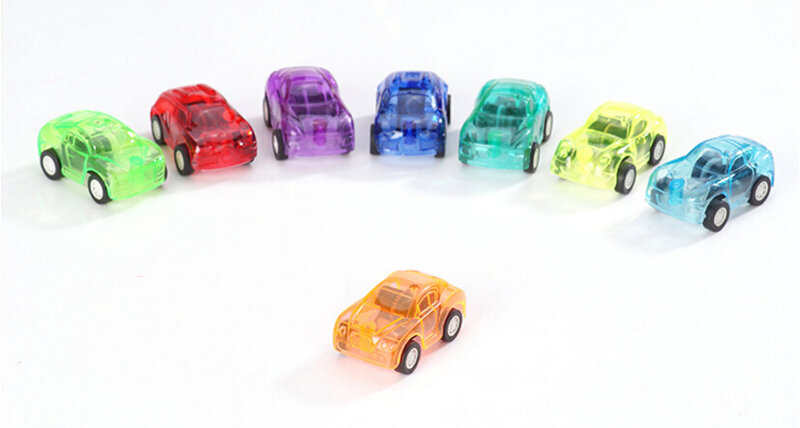 رائجة البيع لطيف لون الحلوى سيارات لعبة أفضل هدية عيد الأطفال للطفل البلاستيك صغيرة التراجع نموذج سيارة الاطفال اللعب هدية الكريسماس