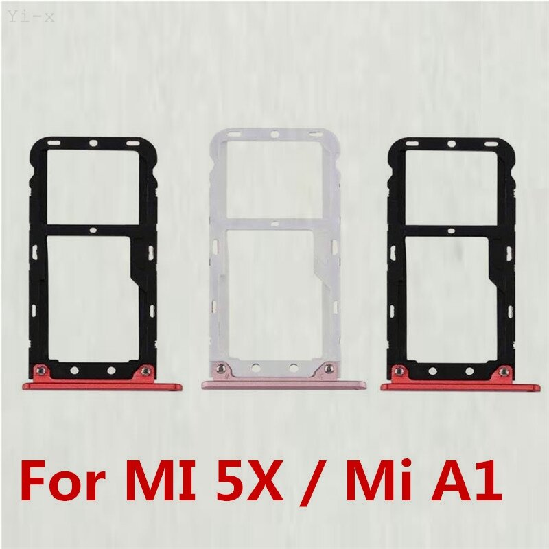 فتحة حامل بطاقة SIM لـ Xiaomi 5x Mi5x / Mi A1 ، محول حاوية
