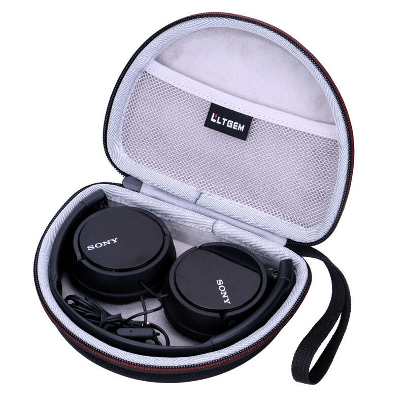 LTGEM-حقيبة حمل صلبة EVA مقاومة للماء لسماعات الرأس Sony MDRZX110NC و MDRZX110AP ، مع إلغاء الضوضاء