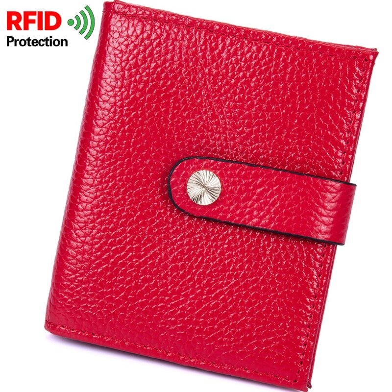 محفظة قصيرة مضادة للسرقة RFID ، محفظة متعددة الألوان ، تحديد تردد الراديو